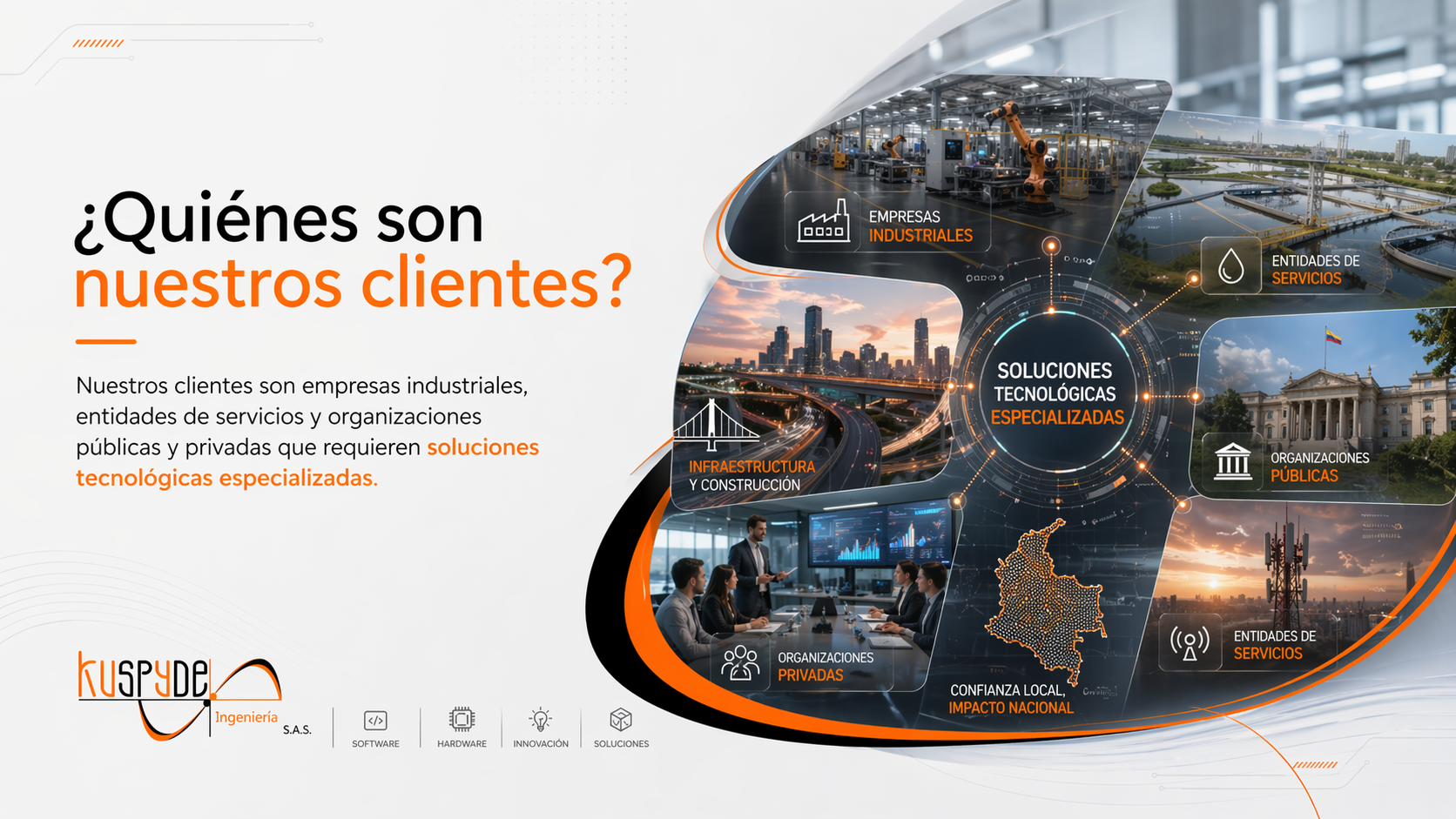 Sectores clientes de Kuspyde Ingenieria